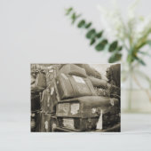 1890's REISLUGAGE-TEAMSTER WAGON SUITCASE Briefkaart (Staand voorkant)