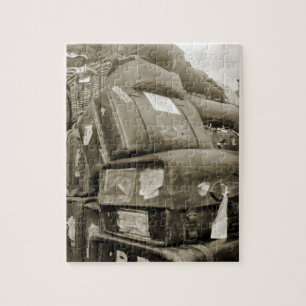 1890's REISLUGAGE-TEAMSTER WAGON SUITCASE Legpuzzel