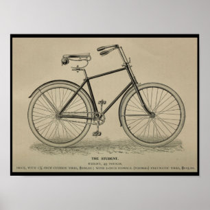 1892  fietsenmagazijn en kunstdrukken poster