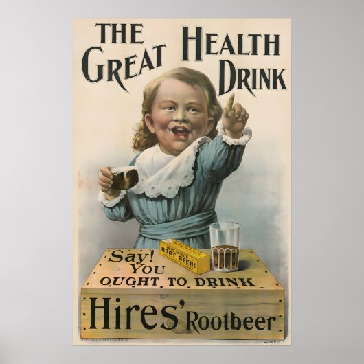 1892 Hires Root Beer Poster (Devant)
