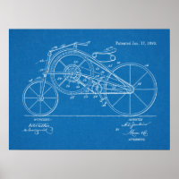 1893  blauwdruk voor fietspatronen afdrukken