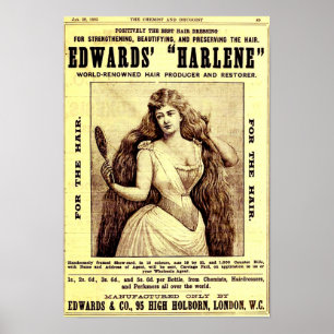 1893 en Harlene-hersteller Poster