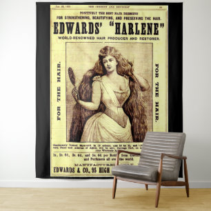 1893 en Harlene-hersteller Wandkleed