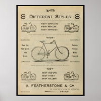 1893  fietsenmagazijn en kunstwerk Poster