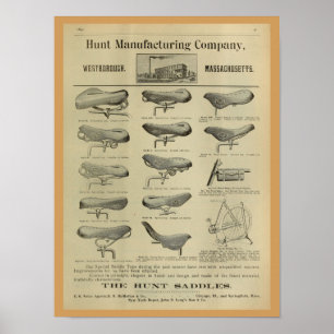 1893  fietsenmagazijn en kunstwerk Poster