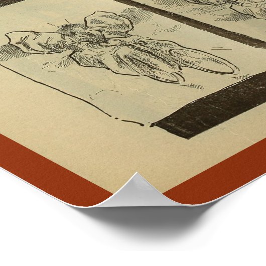 1893 fietsenmagazijn en kunstwerk Poster (Hoek)