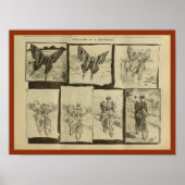 1893 fietsenmagazijn en kunstwerk Poster (Voorkant)