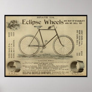 1893  fietsenmagazijn en kunstwerk Poster
