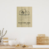 1893  fietsenmagazijn en kunstwerk Poster (Keuken)