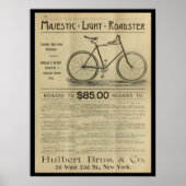 1893 fietsenmagazijn en kunstwerk Poster (Voorkant)