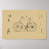 1894 brochure met fietspatroon poster (Voorkant)