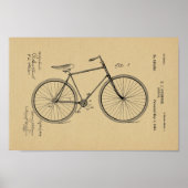 1894 brochure met fietspatroon poster (Voorkant)