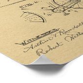 1894 Elliptical Gear Bicycle Design Patent Print (Hoek)