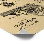 1894 Foehl Pistool Patent Art Drawing Print (Hoek)