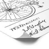 1894 Kettingloze diskettestation - Fietspatroon af Poster (Hoek)