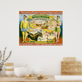 1895 ~  Circus Poster. Poster (Keuken)