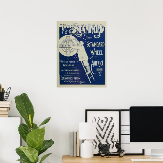 1895 fietsenmagazijn en kunstwerk Poster (Thuiskantoor)