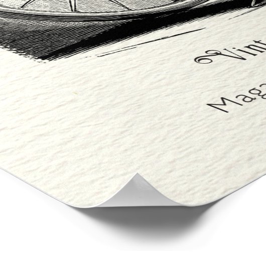 1895 Franse fietsuitrusting Poster (Hoek)