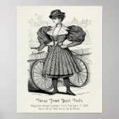 1895 Franse fietsuitrusting Poster (Voorkant)