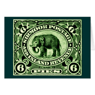 1895 Indian Princely States Elephant