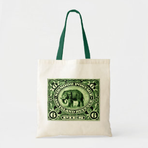 1895 Indiase prinselijke Staten olifant Tote Bag