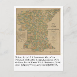 1895 Kaart van de parochie van East Baton Rouge, L