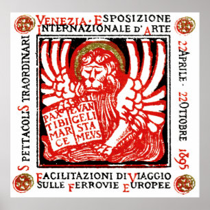 1895 Venetië Art Poster