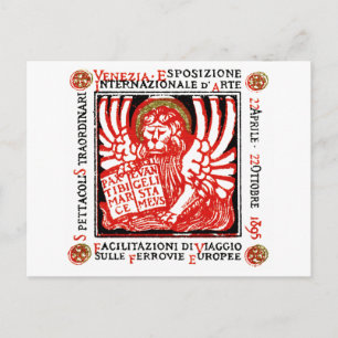 1895 Venetië Art Poster Briefkaart