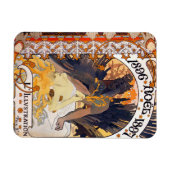 1896 Alphonse Mucha Noel Magneet (Horizontaal)