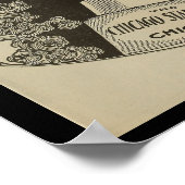 1896 Amerikaanse fietsen en kunstwerk Poster (Hoek)