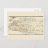 1896 Carte de Western and Central Long Island (Devant / Derrière)