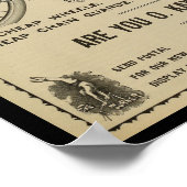 1896 fietsenmagazijn en kunstwerk Poster (Hoek)