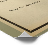 1896  Gordon Bicycle en Art Poster (Hoek)