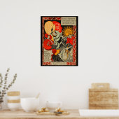 1896  Stearns-fietser en kunstwerk Poster (Keuken)