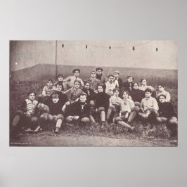 1896 Team voor Football aan het College Poster