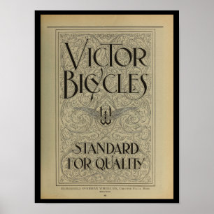 1896  Victor Bicycle Magazine en Art Poster