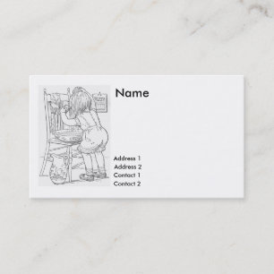 1897- haar voor eigen baby gebruik in pan visitekaartje