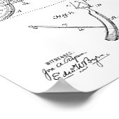 1897 Kunsttekening fietspatroon Poster (Hoek)