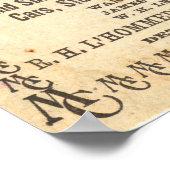 1897  MICHIGAN CENTRAAL RAILWEGPOSTER POSTER (Hoek)