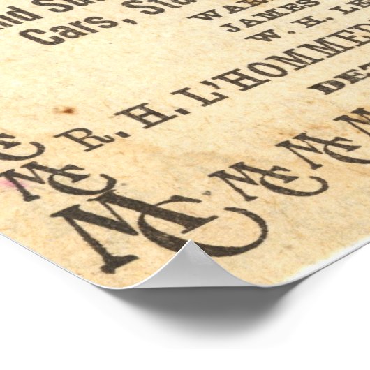 1897  MICHIGAN CENTRAAL RAILWEGPOSTER POSTER (Hoek)