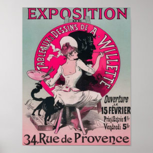 1897 Parijs Expositie de Tableaux Poster