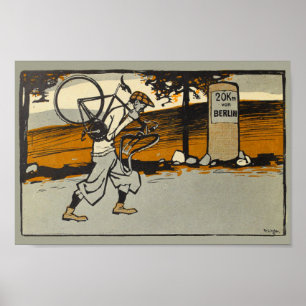 1898  fiets Feininger and Art Poster