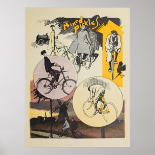 1898  fiets Feininger and Art Poster