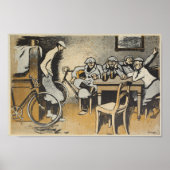 1898 fiets Feininger and Art Poster (Voorkant)