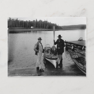 1898 Lake Gogebic Black Bass Gevist Briefkaart