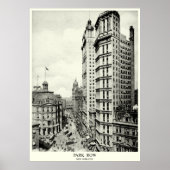 1898 Park Row, New York City Poster (Voorkant)
