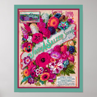 1898 Salzer Seed Company Catalogus Poster