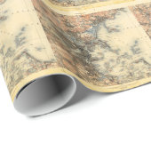 1898 Topografische kaart van Massachusetts uit Bos Cadeaupapier (Rol Hoek)