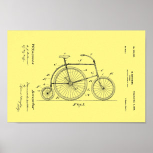 1899 brochure met fietspatroon poster