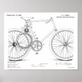 1899 - Kunsttekenafdrukken voor fietspatroon Poster (Voorkant)